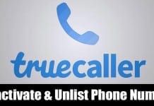 unlist your phone number from the Truecaller app